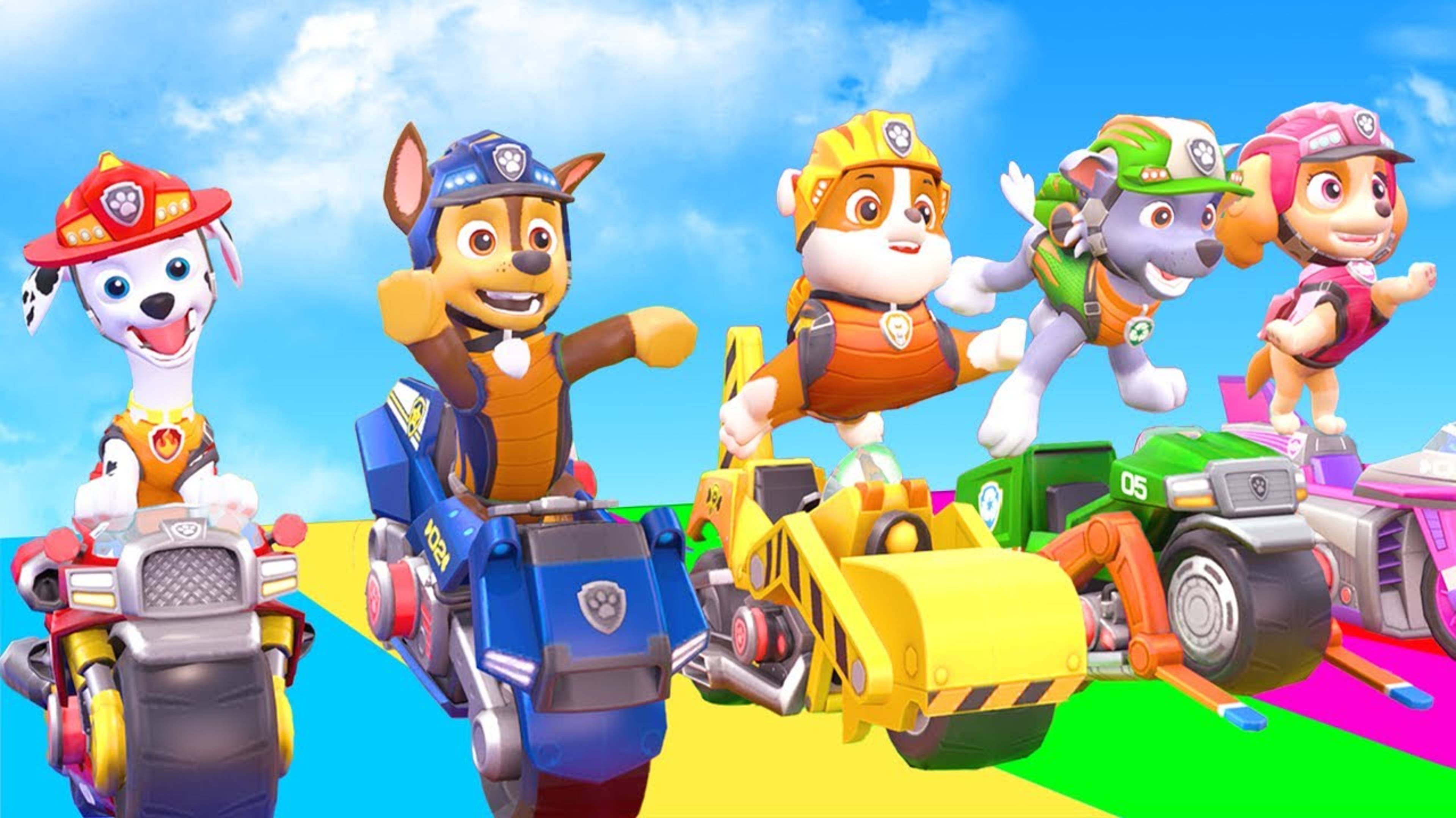 Щенячий патруль Животных Игра с длинными горками