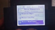 Пролистывание пунктов меню Motor Settings Vacon 100 Flow