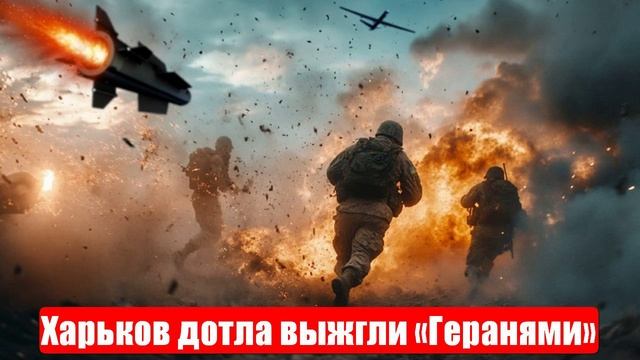 Сводки СМИ. МО. В Харькове выжгли дотла «Геранями» ВСУ. «Уничтожаешь — получаешь очки»