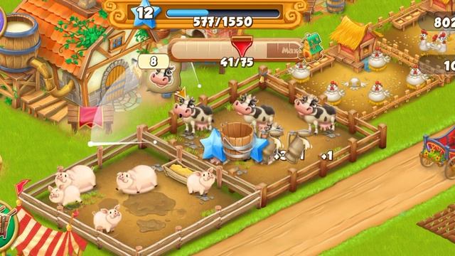 Убираю последнею лужу в игре Village of farm для @KilgaraVplay