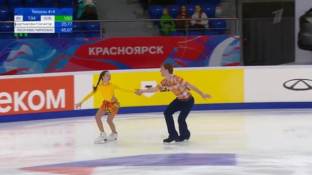 Анна Щербакова/Егор Гончаров. Ритм танец. Косил Ясь конюшину. ФГП России. 2025.