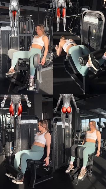 Тренировка ног на тренажерах DHZ Fitness в Cometa Sport Омск