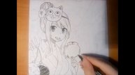 Drawing - Lucy and Natsu (fairy tail)/рисунки - Люси и Нацу (хвост феи)