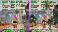 RTX 5070 Ti против RTX 4070 Ti - сравнение в популярных играх| 4K