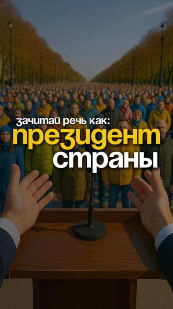 Выступи публично, как президент