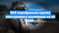 ВСУ перебросили группу иностранных наемников на юг ДНР