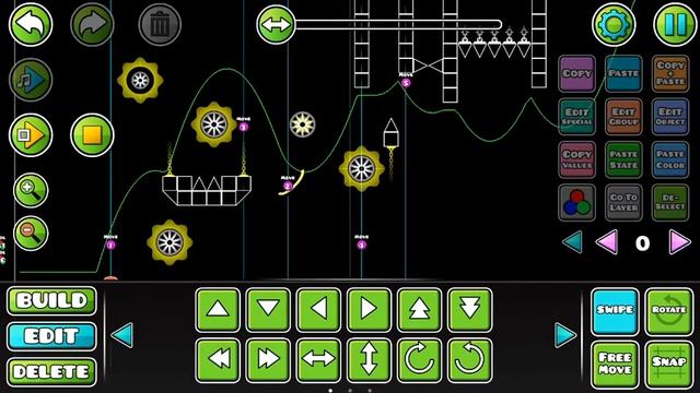 ИГРАЮ В GEOMETRY DASH #2 ПРОХОЖДЕНИЕ УРОВНЯ GEAR !!! СОЗДАЁМ СВОЙ УРОВЕНЬ!