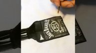 @yuliamiro_art Рисунки на одежде Jack Daniels