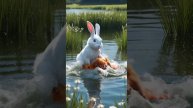 Rabbit helps Baby Duck Rescue Her Mother #RabbitRescue #BabyDuck #AnimalRescue