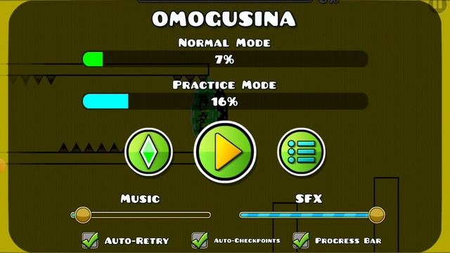 играю в ностальгические мне уровни в Geometry Dash!
