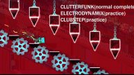 Прохождение Clutterfunk geometry dash.
(Clubstep и electrodynamix на практике.)