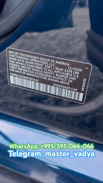 Volkswagen Passat в Луганск из Грузии, через Мастер Вадю!#automobile