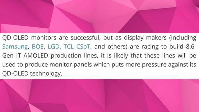 The End For QD OLED? - TVs and Monitors in 2025