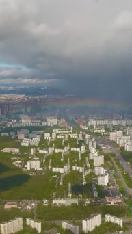 РАДУГА НАД МОСКВОЙ! ХОРОШО ЖЕ БЫТЬ ПИЛОТОМ?
