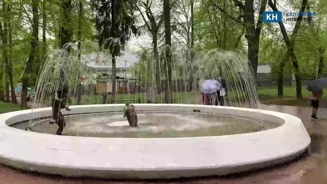 Фонтаны запустили в Калуге
