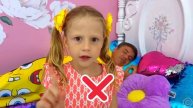 Лайк Настя учится делать волшебную комнату для папы