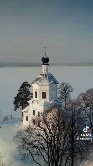 Там нет меня .... (а жаль), Нило-Столобенская пустынь с высоты птичьего полёта