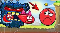 Красный Шарик, красный Несносный Шарик, Красныч Игра. мультики для детей. Красный колобок