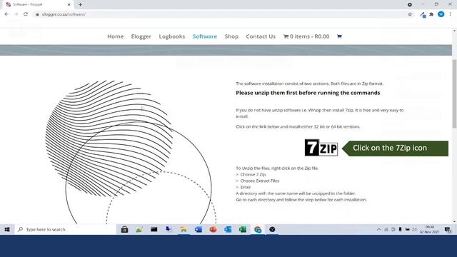 Unzip Zip files  Install 7Zip