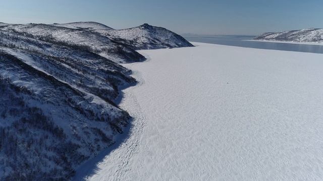 Магадан 2018 март полет по бухте Нагаева к мысу Каменный Венец  1  DJI 0015
