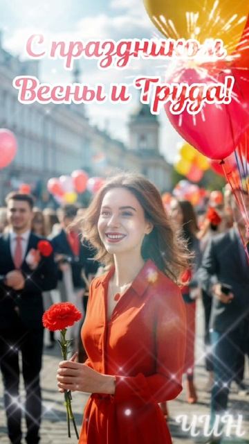 С 1 Мая! С праздником Весны и Труда!