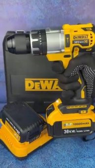 Шуруповерт ударный мощный аккумуляторный Dewalt 36V 2 АКБ в кейсе с набором инструментов