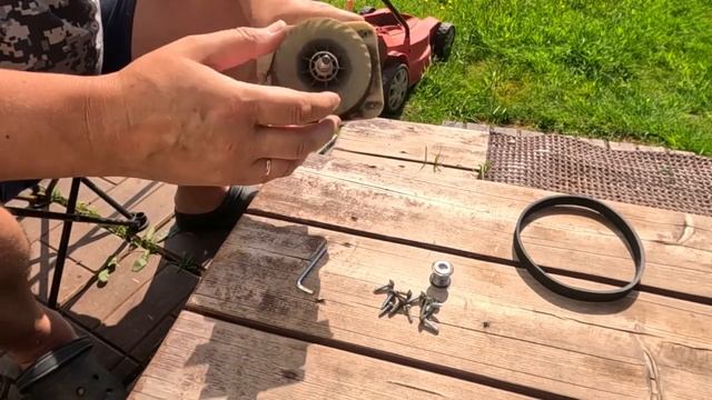 Замена подшипника якоря в газонокосилке DDE 3614| Состояние после 7 лет жёсткой эксплуатации|