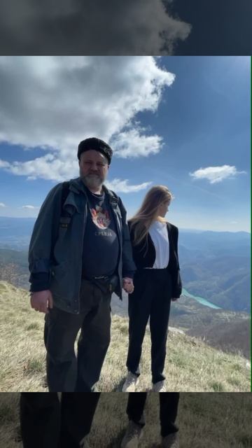 Отац и ћерка на планини Заглавак у српској Босни