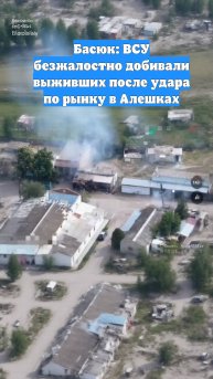 Басюк: ВСУ безжалостно добивали выживших после удара по рынку в Алешках