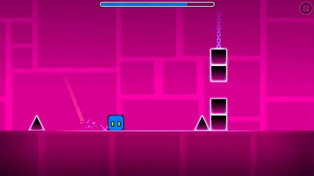 Прохождение Geometry  dash #2 и ещё 2кубика