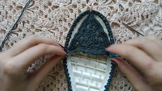 Сандалии крючком