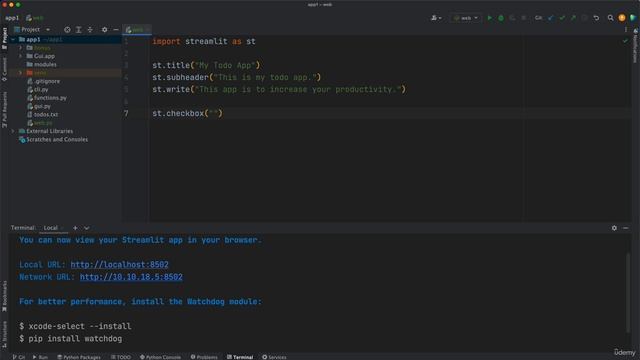 2. Create a Web App