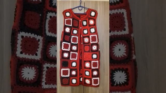 Вязание крючком. Бабушкин квадрат.