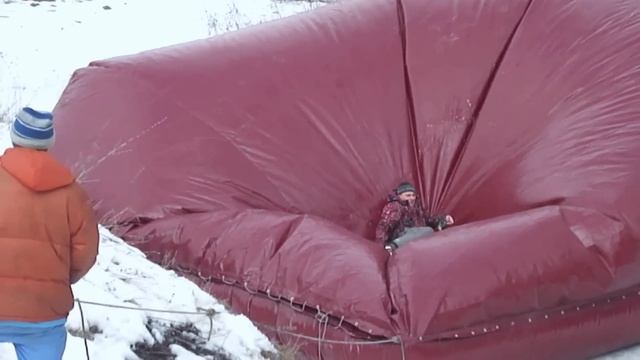 Тестирование подушки.Горка на Хуторской 02.03.2013 г.