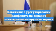 Ковитиди: в урегулировании конфликта на Украине заинтересованы крупные игроки