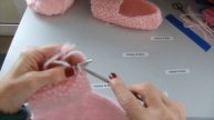 ТАПОЧКИ СЛЕДОЧКИ СПИЦАМИ ДЛЯ НАЧИНАЮЩИХ ИНТЕРЕСНЫМ МЕТОДОМ КРАСИВЫЙ УЗОР "PINK LADY" | HONEY AND AN