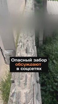 Необычный забор обсуждают в соцсетях