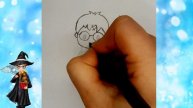 Нow to draw Harry Potter easy. Step by step. Как легко нарисовать Гарри Потера?