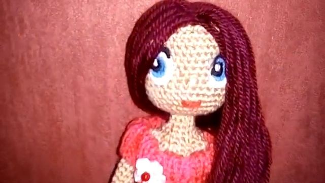 Куколка - игрушка вязаная крючком