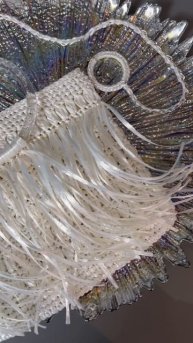 Pearl white crochet bag. Жемчужно-белая сумка вязаная крючком#мода #стиль #вязаниекрючком #fashion
