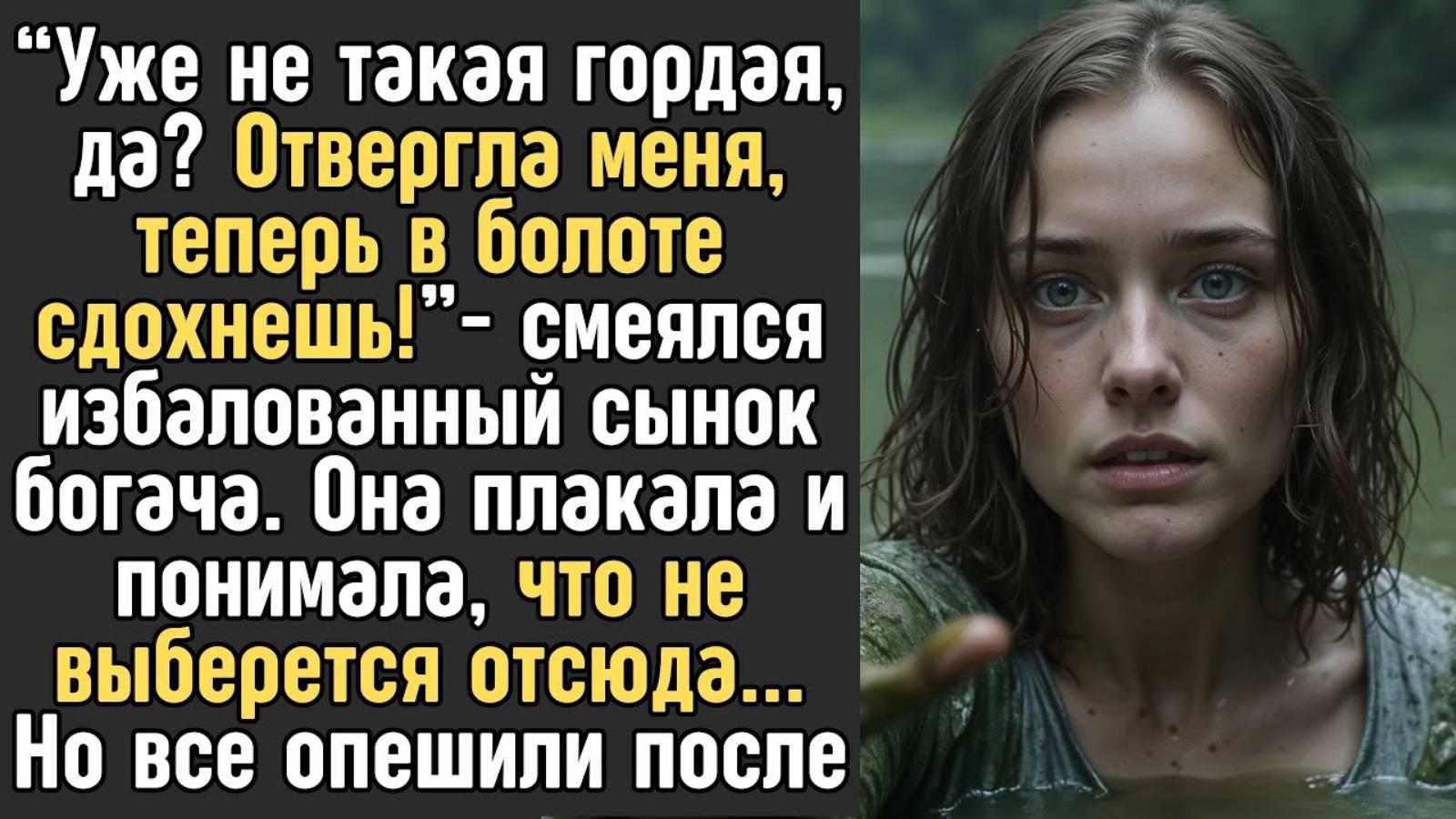 Истории из жизни. Отвергла меня теперь в болоте сгинешь Жизненные истории, Аудио рассказы слушать