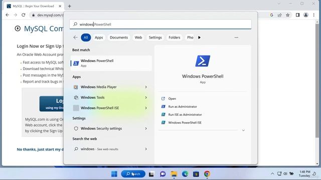 48.003 Installing MySQL on Windows