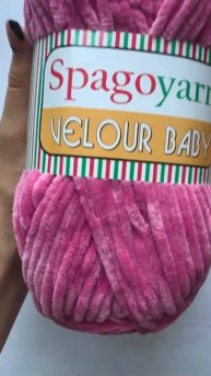 Подробный обзор пряжи Spagoyarn Velour baby(100% полиэстер) №31 Розово-сиреневый