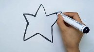 Bolalar uchun chizilgan yulduzcha/Drawing for children star/Рисование для детей звезда