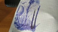 Разглядываю свои рисунОчки