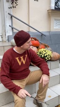 Свитер Уизли Гарри Поттер и философский камень Weasley jumper Harry Potter and the Sorcerer's Ston