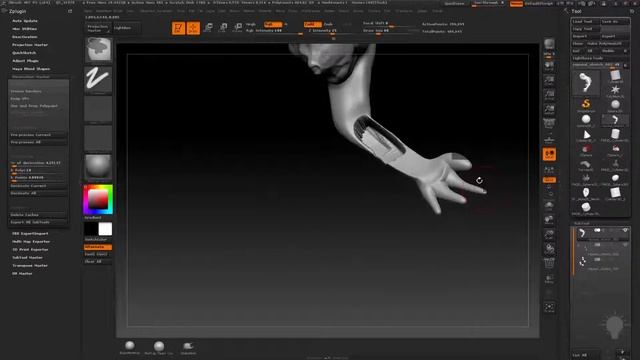 Введение в Zbrush Часть 2 : Создание базовой сетки - Dynamesh урок 14