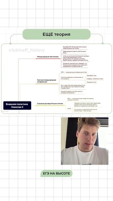 Шпаргалки и полезные файлы публикую в своем канале тг: https://t.me/lukinoffhistory