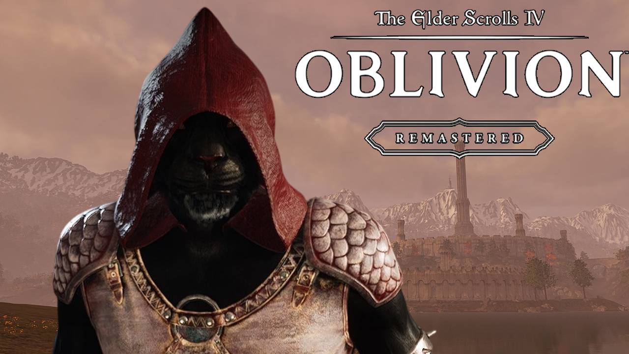 Первый взгляд на TES IV Oblivion Remastered. Похождения кота.