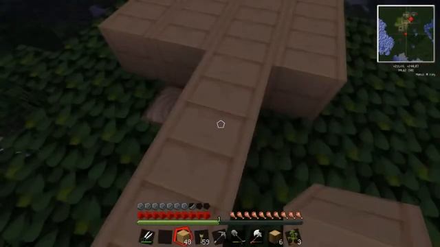 Minecraft  Летс плей от Снайпа!   Дом на дереве! Ч 12! 720p